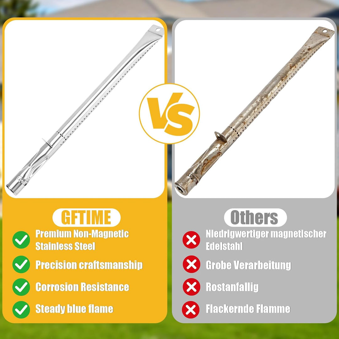GFTIME 41.9cm Universal Brenner Ersatz für viele Grillmodelle für Enders Monroe Baujahr 2010, Swiss,
