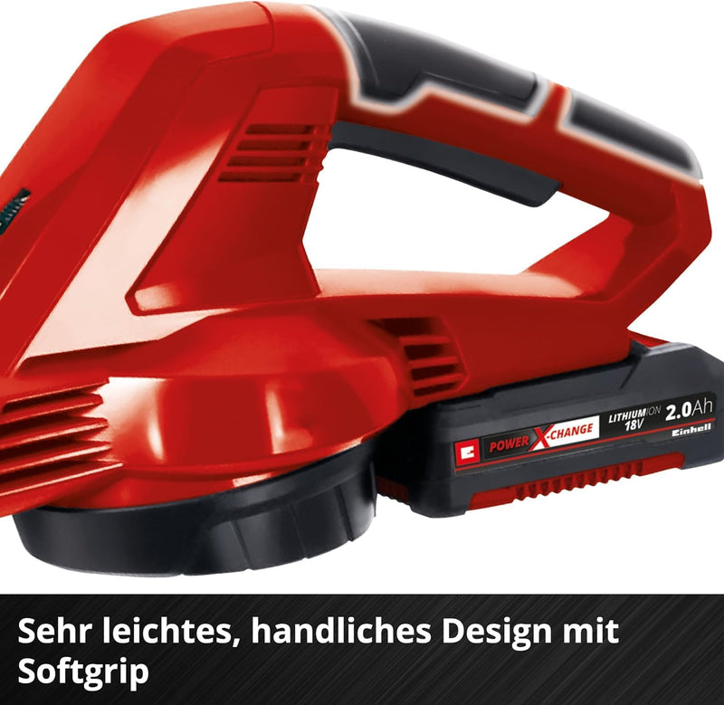 Einhell Akku-Laubbläser GC-CL 18 Li E Solo Power X-Change (18 V, 210 km/h Luftgeschwindigkeit, leich