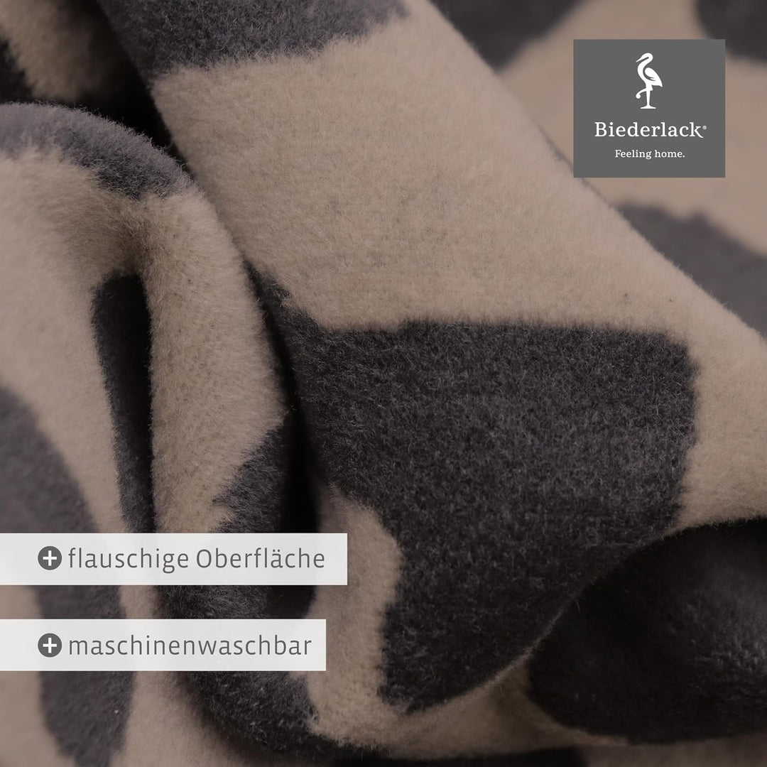 biederlack® flauschig-weiche Wohndecke Leo Soft, Sofadecke in 150x200 cm