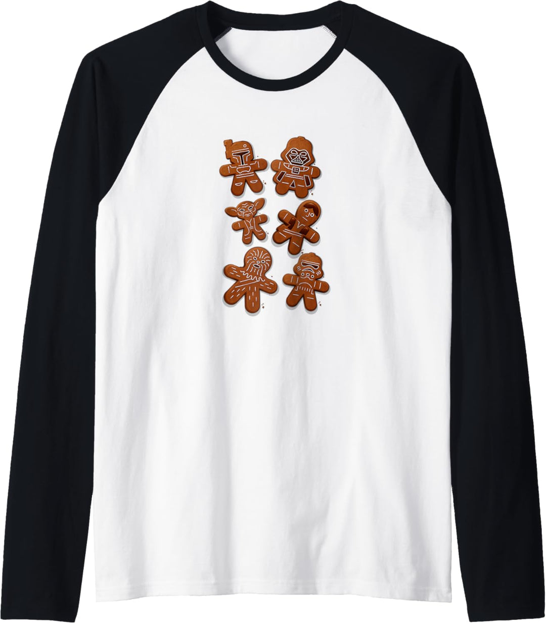 Star Wars Christmas Ginger Bread Wars Raglan