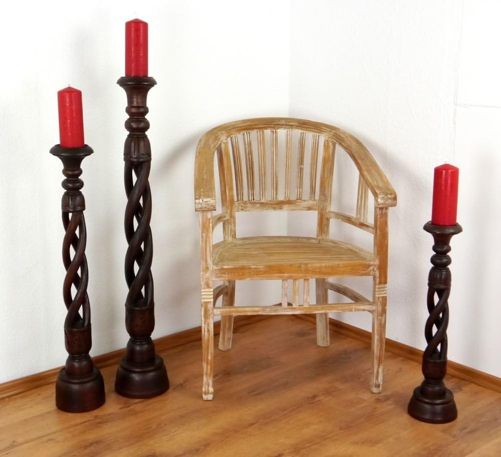 livasia Kerzenständer, Kerzensäule, Kerzenhalter, Kerzenleuchter, Stimmungsleuchter (80cm), 80cm