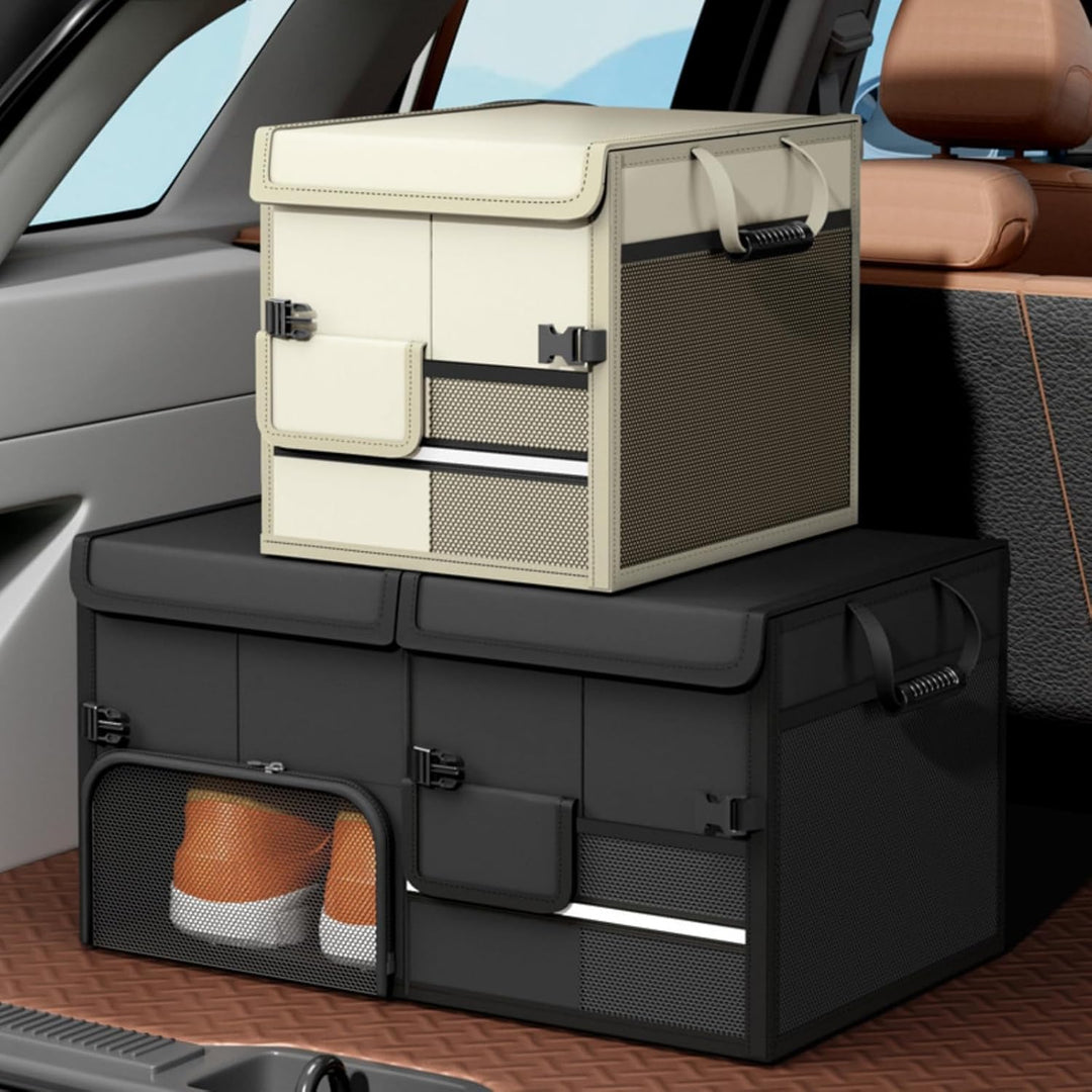 Kofferraum Organizer, Auto Aufbewahrungstasche, Kofferraumtasche, Rutschfester Boden, Verstellbare S
