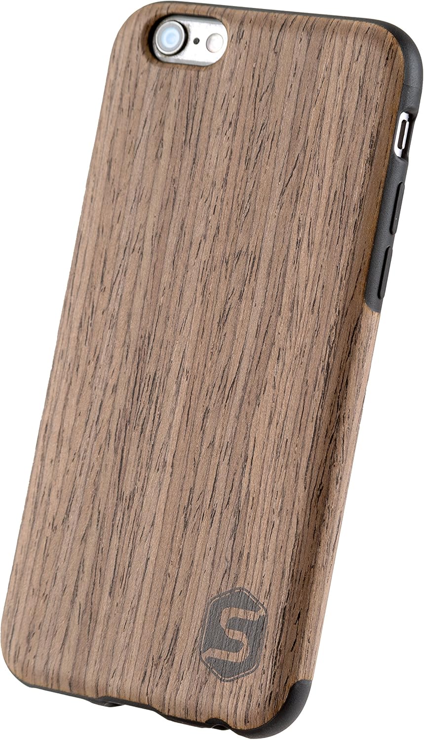 SEBASTIAN STURM Handyhülle "MAXI" | Hergestellt aus echtem Holz "Black Walnut" in einer TPU-Hülle |