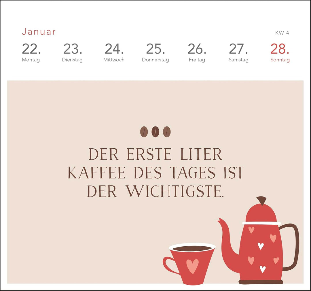 Postkartenkalender 2025: In dubio Prosecco: Der Kult-Wochenkalender zum Aufstellen. Tischkalender mi