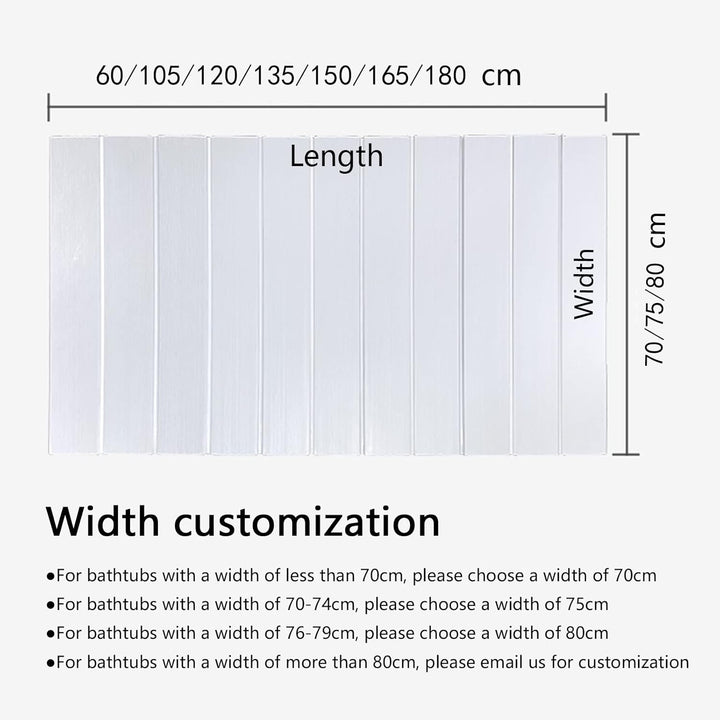 badewannenablage badewannenabdeckung Faltbare aus PVC mit einem Gewicht von 40 kg, wasserdichtem Bad