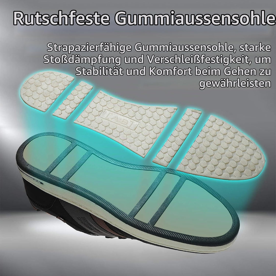 ARRIGO BELLO Freizeitschuhe Herren Sneaker PU Leder Walkingschuhe Atmungsaktive Athletic Formal Clas