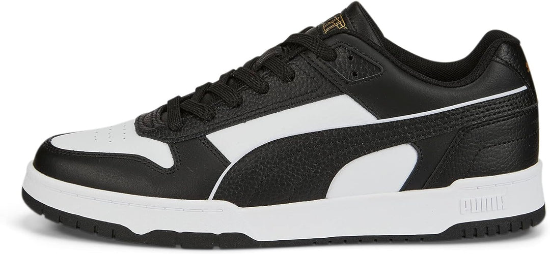 PUMA Unisex Rbd Game Low Leichtathletik-Schuh 45 EU Puma Black Puma White Puma Team Gold, 45 EU Puma