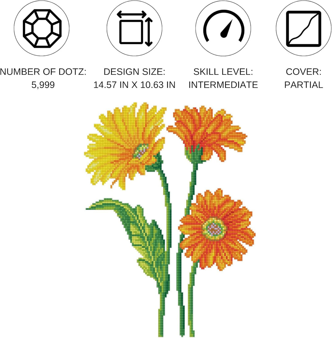 DIAMOND DOTZ DD6.035 Diamond Painting Kit: Intermediate, Diamant-Malerei-Set: Mittelgross, DD6, Steh