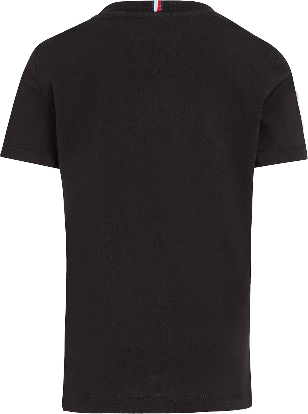 Tommy Hilfiger Kinder Unisex T-Shirt Kurzarm Essential Tee Rundhalsausschnitt 10 Jahre Schwarz, 10 J