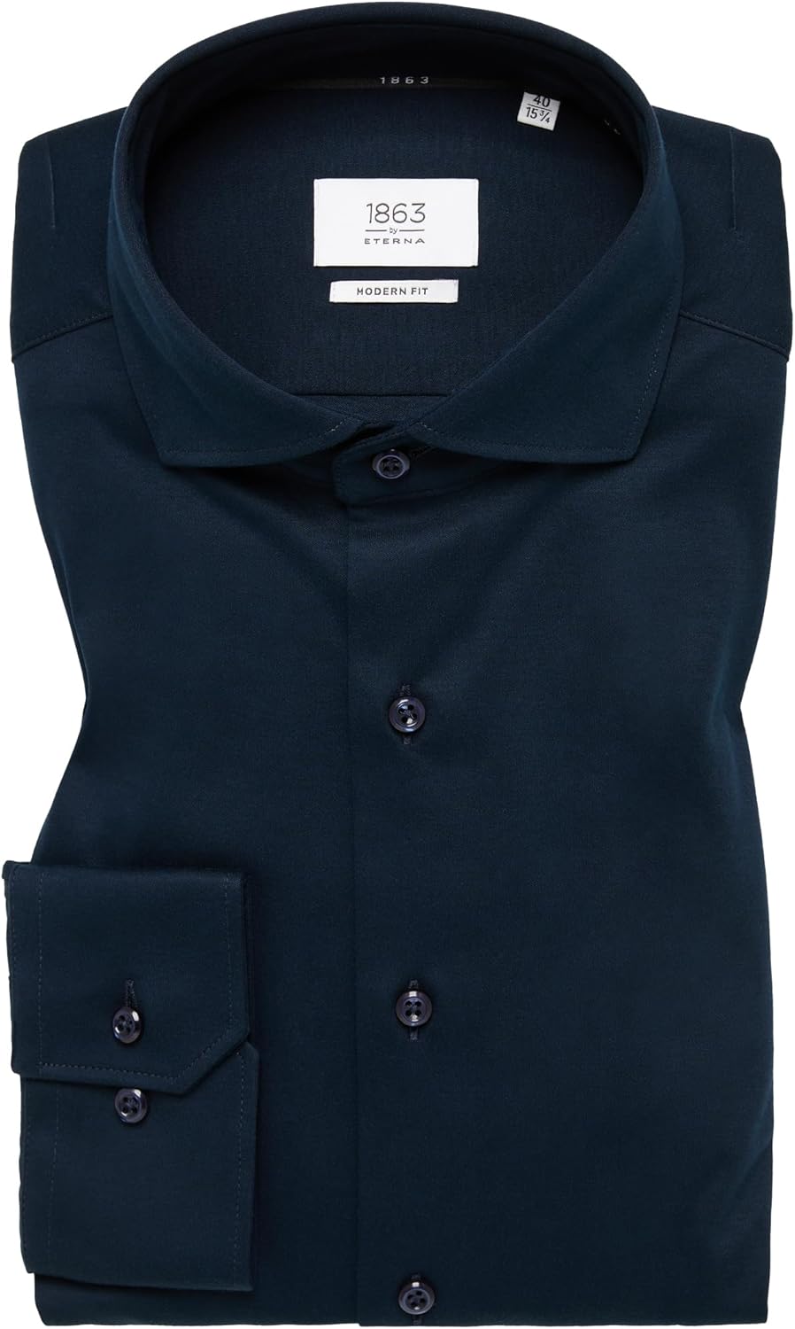ETERNA Male Jersey Shirt MODERN FIT 39 Kragen / 67 Ärmel Dunkelblau, 39 Kragen / 67 &#xC4;rmel Dunke