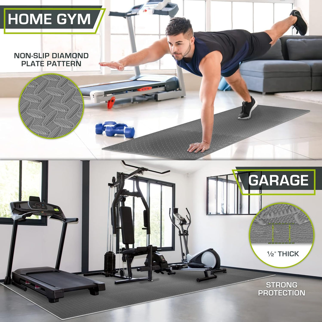 ProsourceFit Puzzlematte 1,2 cm dick – 13,4 m² - 36 Ineinandergreifende EVA Bodenschutzmatten – Bode