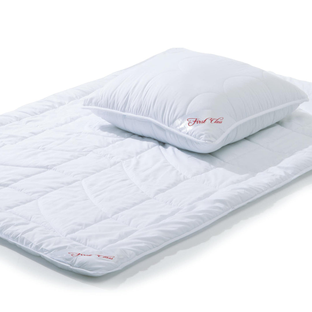 CelinaTex First Class Duo Steppdecken Winterdecke 135 x 200 cm Set mit 1x Kopfkissen 80 x 80 cm Wint