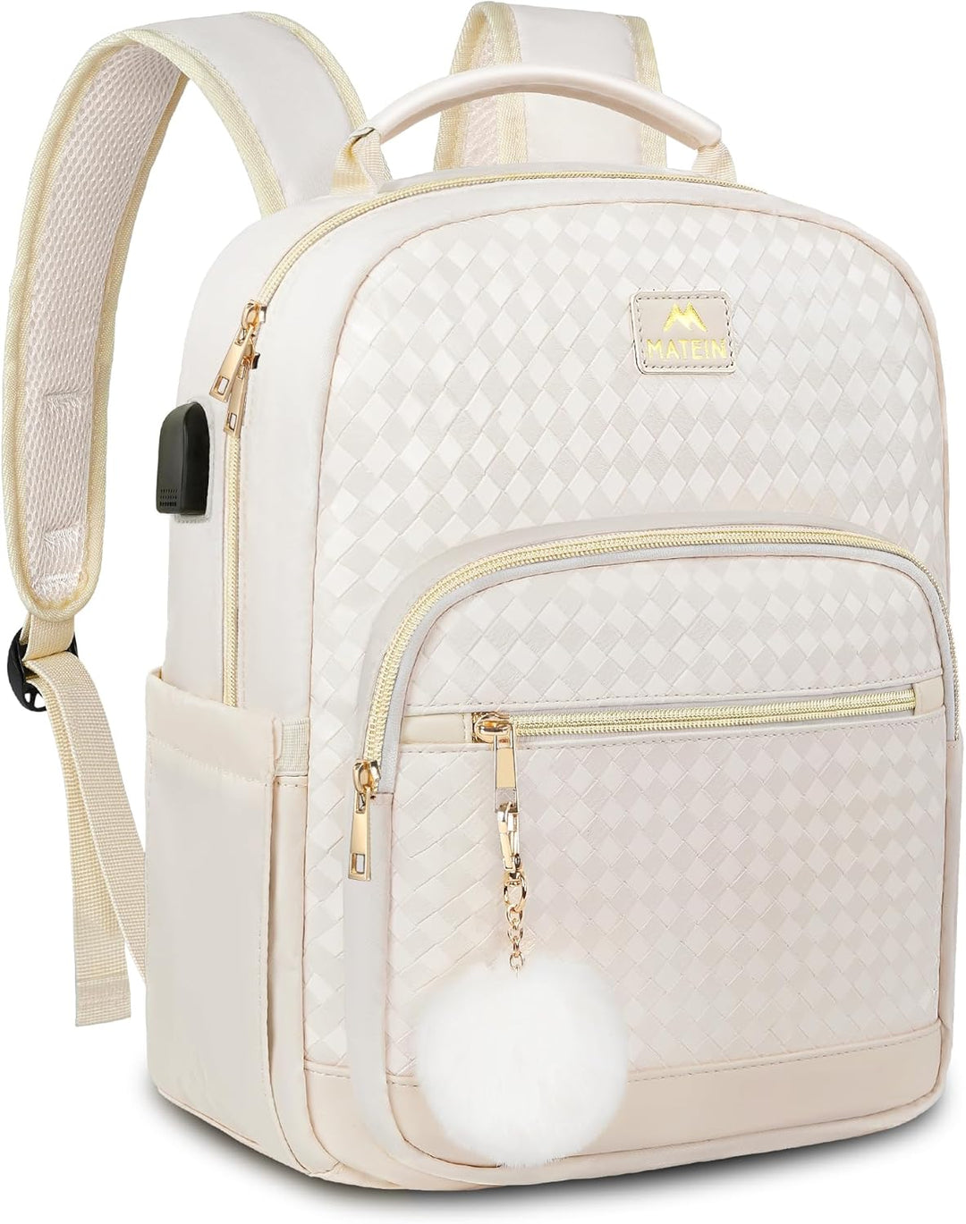 MATEIN Mini-Rucksack für Damen, modischer kleiner Geldbeutelrucksack mit USB-Ladeanschluss, leicht,