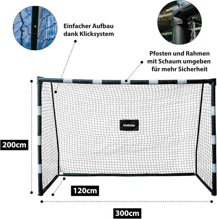 Matchwinner Tor XL 300x200x120 cm – Exklusiv: Ron-Robert Zieler Edition 2025 | Robustes Fussballtor