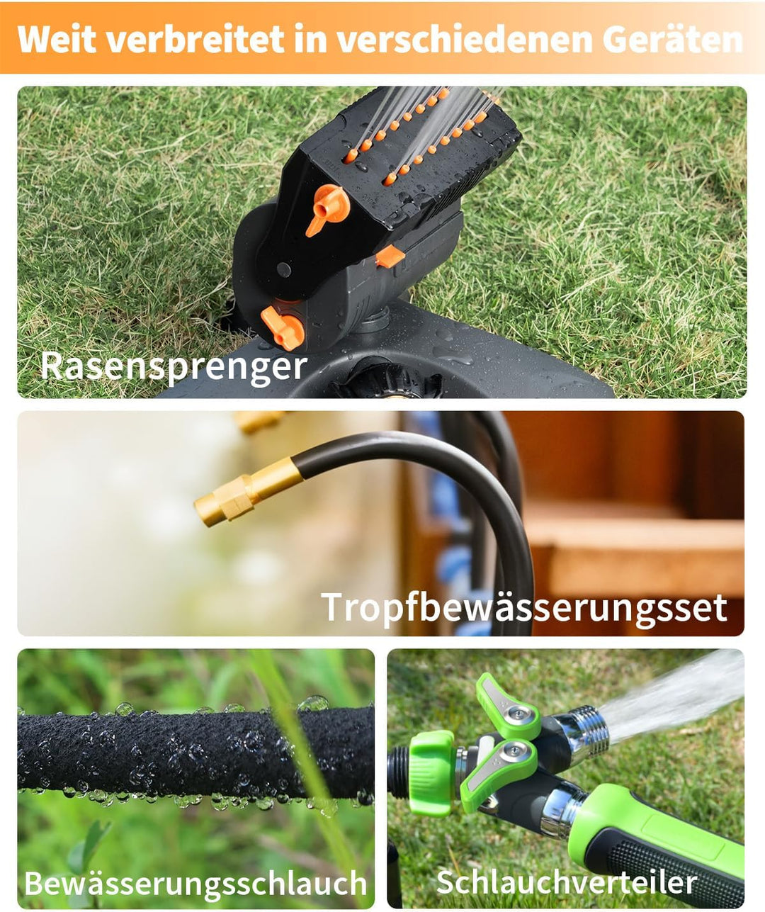 Diivoo Bewässerungscomputer 2 Ausgänge, Programmierbare Wasserschlauch Timer 2 Outlet für Garten, Ou