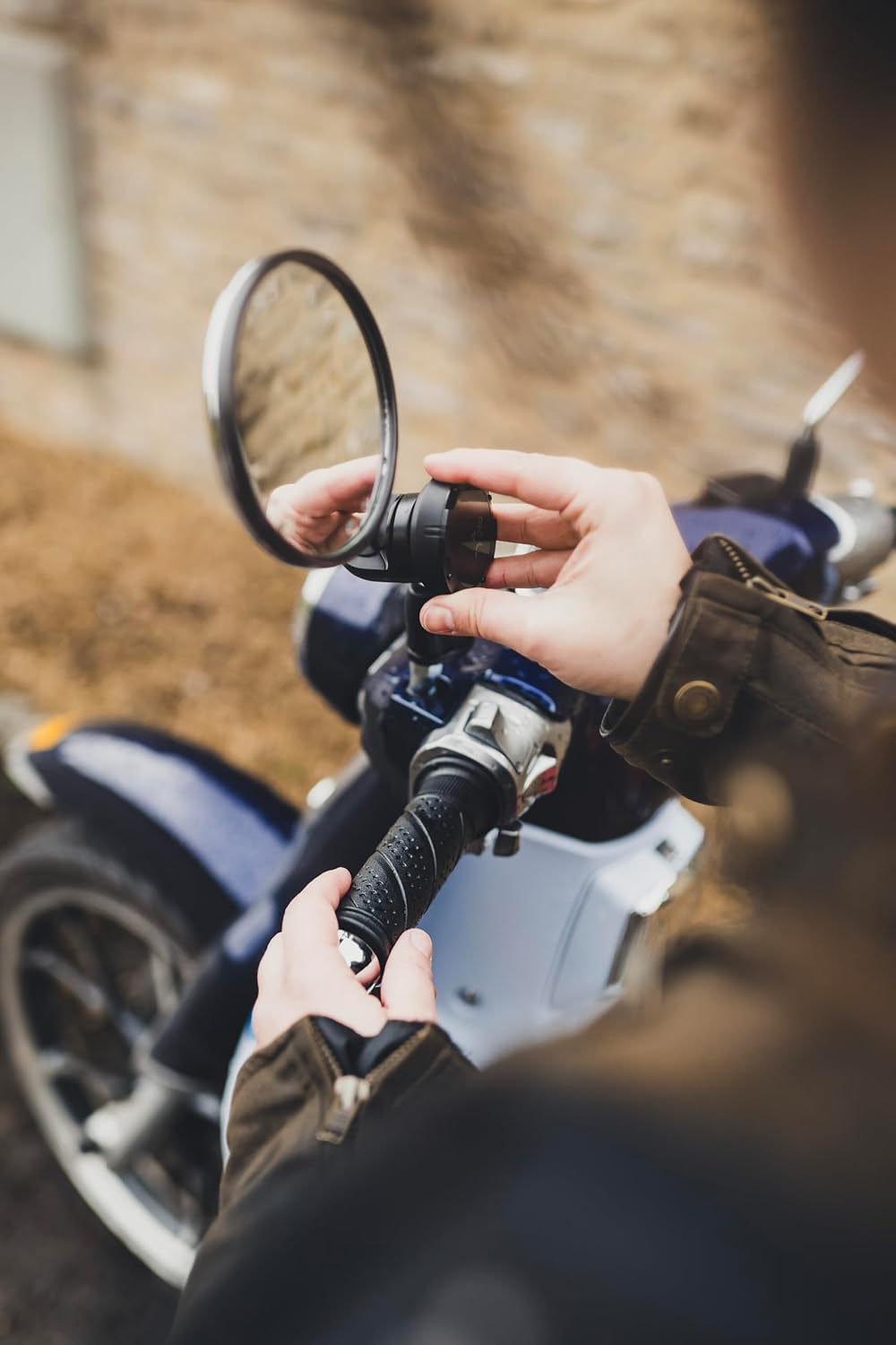 Beeline Moto II Spiegel & Lenkerquerstreben Halterung | Verstellbare Halterung für Spiegelstangen un