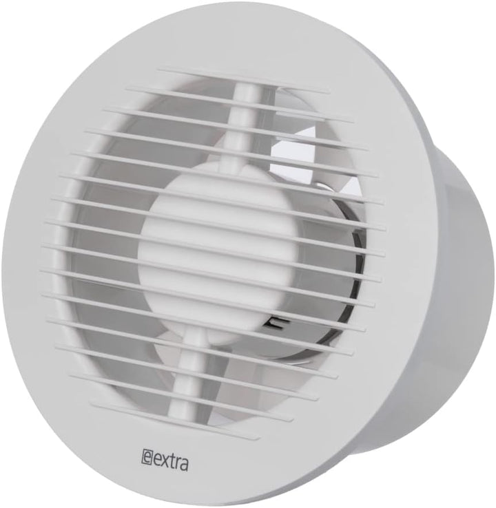 EUROPLAST Ø 125mm Bad-Lüfter - Fan zur Belüftung in Bad und WC gegen Feuchtigkeit - Leise Ventilator