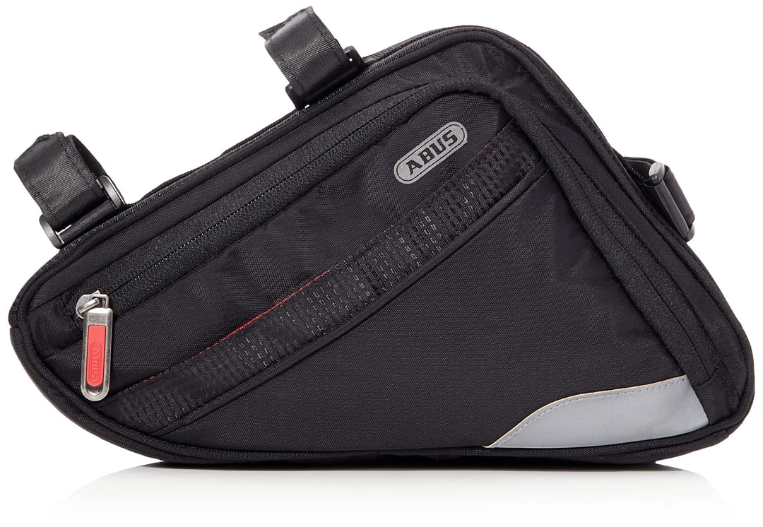 ABUS Fahrradtasche Oryde ST 2250 - Rahmentasche mit Klettband - wasserabweisendes Material - Schwarz