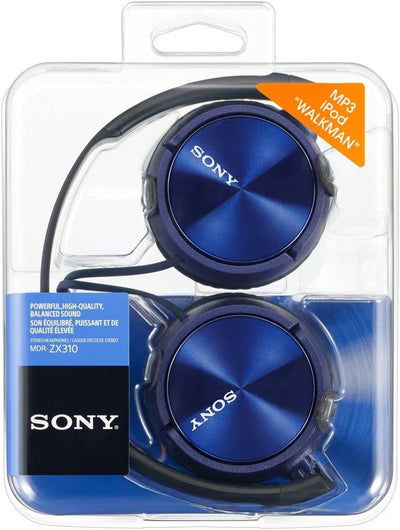 Sony NW-E394 Walkman 8GB (Speicherung von Fotos, UKW-Radio-Funktion) blau & Sony MDR-ZX310L Lifestyl