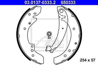 ATE 03.0137-0333.2 Bremsbackensatz