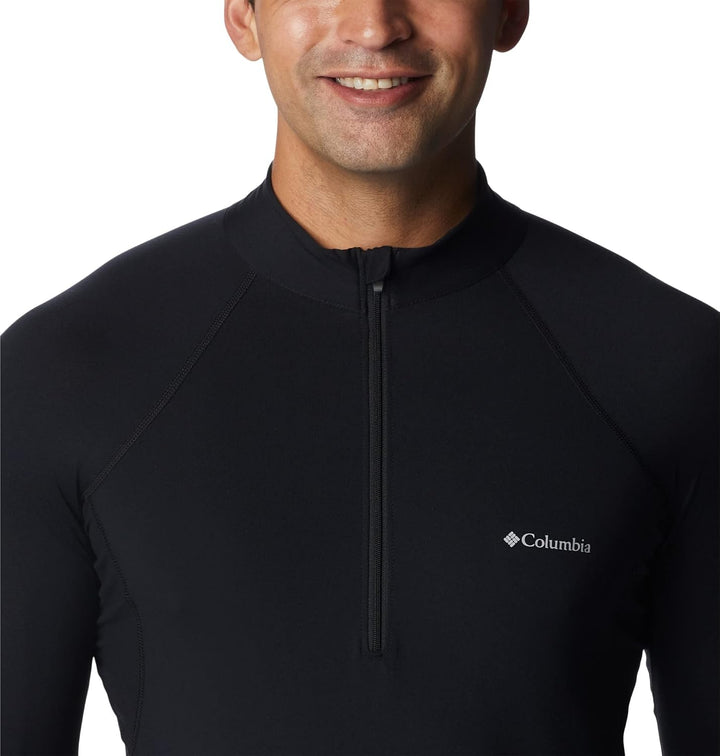 Columbia Midweight Stretch Long Sleeve Half Zip Thermounterwäsche Unterhemd für Herren Schwarz S Fal