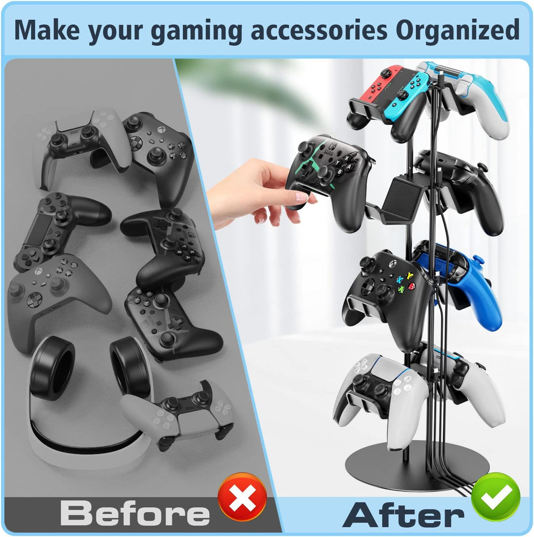 4 stufige Kopfhörer Halter & Controller Halter, universelle Controller Halterung & Headset Halterung