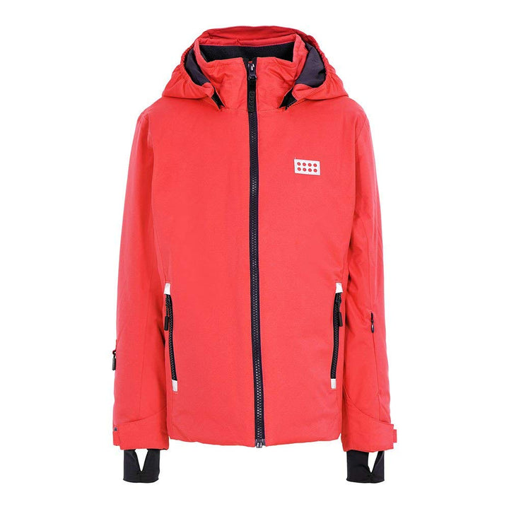 LEGO Mädchen Lwjodie - Lego Tec Ski Action Jacke 116 320 Coral Red, 116 320 Coral Red