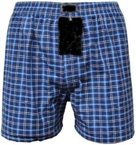 Tobeni 6er Pack American-Boxershorts für Herren mit trendigem Karo-Look in 100% Baumwolle Farbe Farb