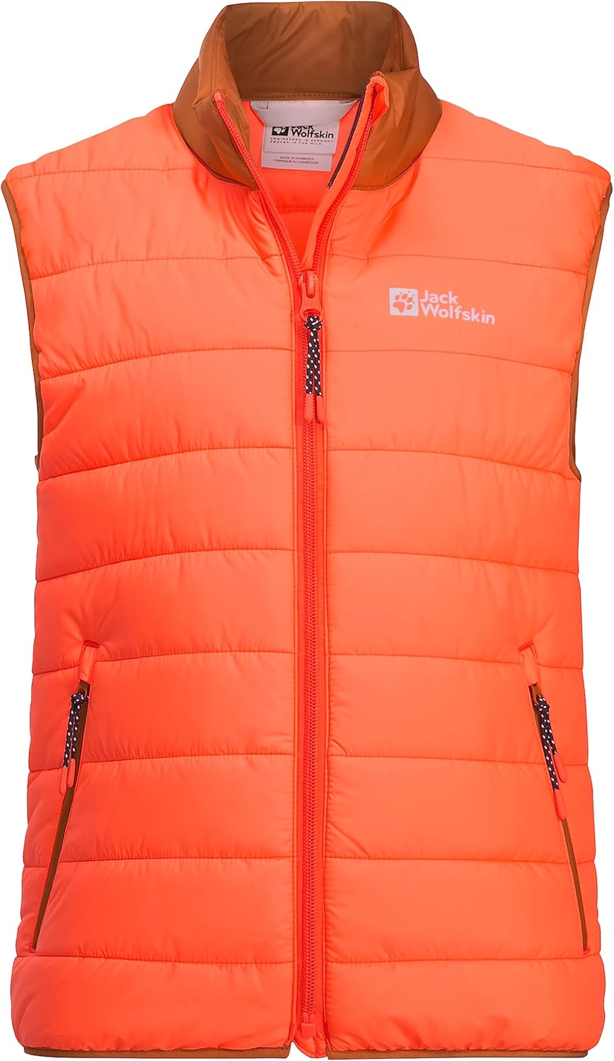 Jack Wolfskin Kinder Zenon Vest K Weste 140 fuzzy orange, 140 fuzzy orange