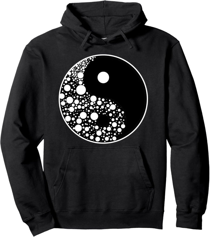 Yin und Yang Kreislauf des Lebens Kreise Abstrakt Geschenk Pullover Hoodie