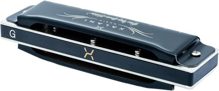 XALANI Mundharmonika Genius Edition inkl. Etui und Pflegetuch I Bonus: E-Book gratis I G-Dur Blues H