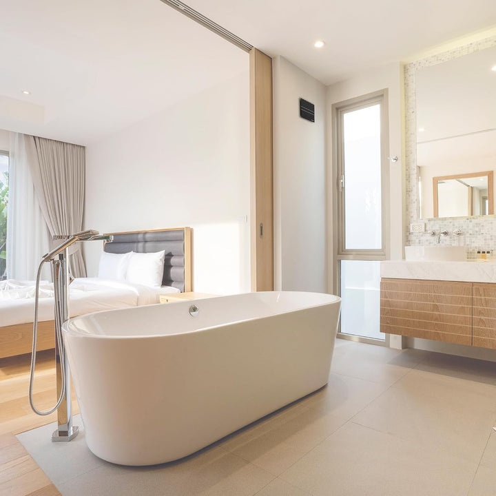 Cata E 100 G BK Bad-Abzieher, 8 W, Glas, Schwarz Modern, Modern