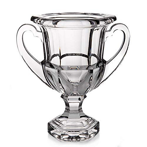 CRISTALICA Vase Auf Fuss Blumenvase Pokalvase Opera H 26 cm Transparentes Kristallglas Glas Klassisc