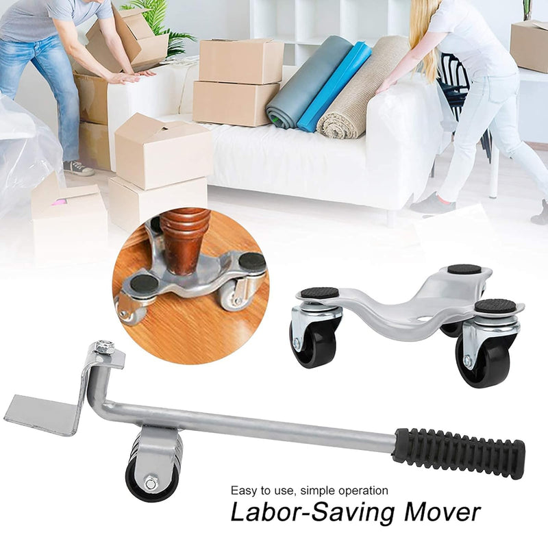 Furniture Mover Lifter Kit mit 4 Schiebern 3 Rad Möbeltransportset, Furniture Moving Pads+ Furniture