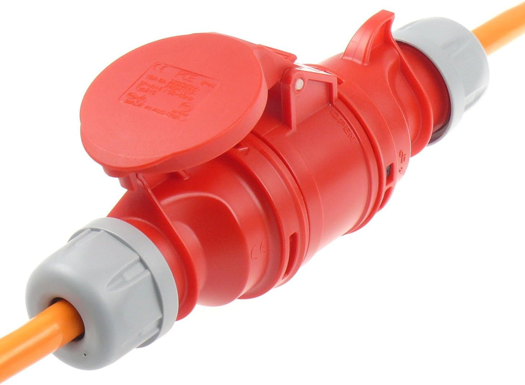 netbote24 CEE Starkstromkabel Verlängerungskabel 16A 400V Pur-Leitung H07BQ-F 5g2,5 Aussen 45m, 45m