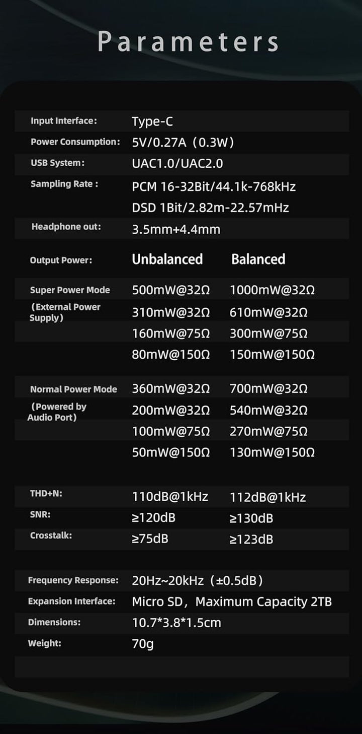 xDuoo LINK3 USB-DAC-Kopfhörerverstärker – ES9039Q2M*2 DAC-Chip, XMOS XU316, 1000 mW Ausgangsleistung
