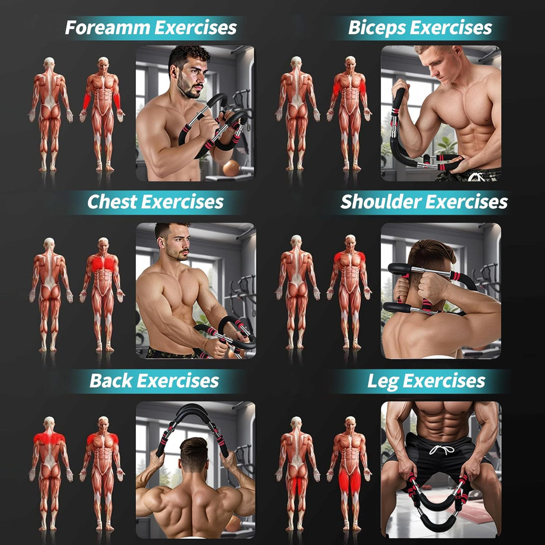 Armtrainer, Twister-Armtrainer, verstellbarer Brust-Expander, Trizeps-Workout-Ausrüstung, perfekte K