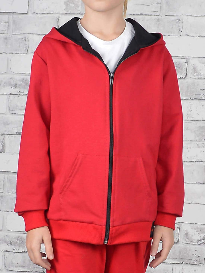 KMISSO Mädchen Sweatjacke mit Kapuze Kinder Hoodie Jacke – Reissverschluss, Baumwolle, Freizeithose