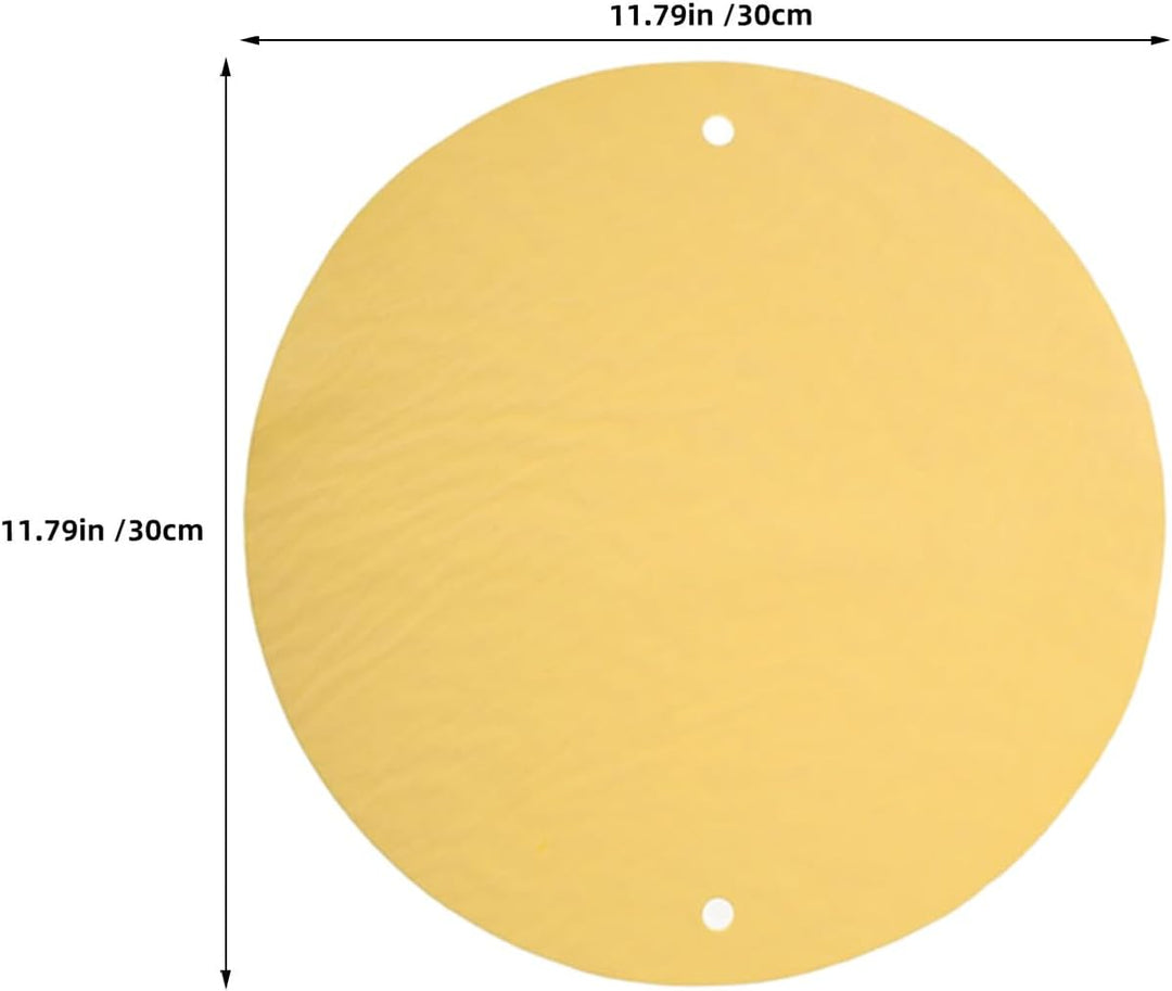 BESTonZON 5 Stück Töpfer mit Saugfähigem Rundem Ton Wurftuch 30cm Doppellochige Keramik Unterlage fü