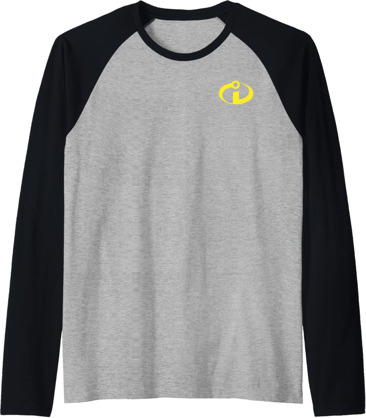 Disney Pixar Incredibles Yellow Logo Pocket Raglan