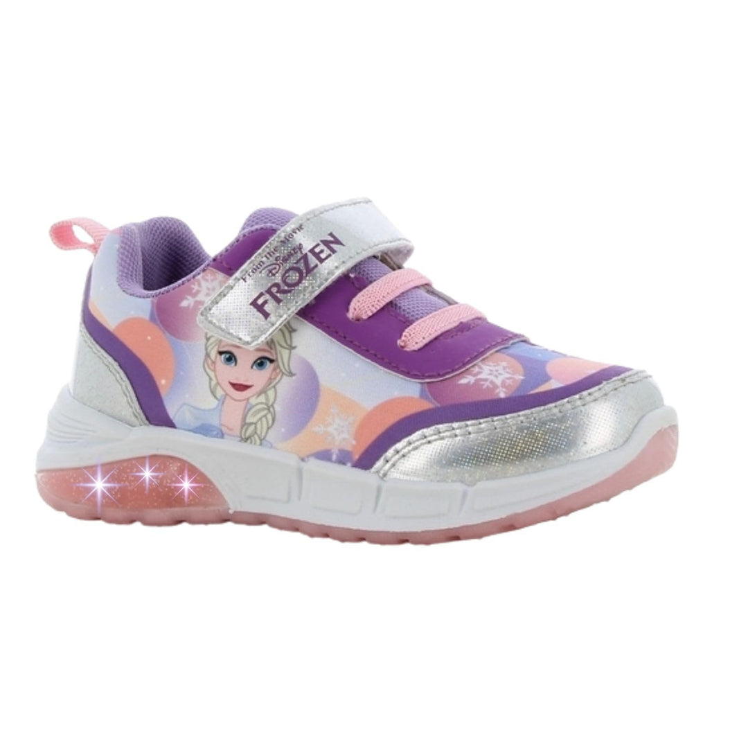 Disney Frozen Schuhe Mädchen 2 bis 8 Jahre, Kinderschuhe mit Anna und ELSA Motiv, Leuchtschuhe Kinde