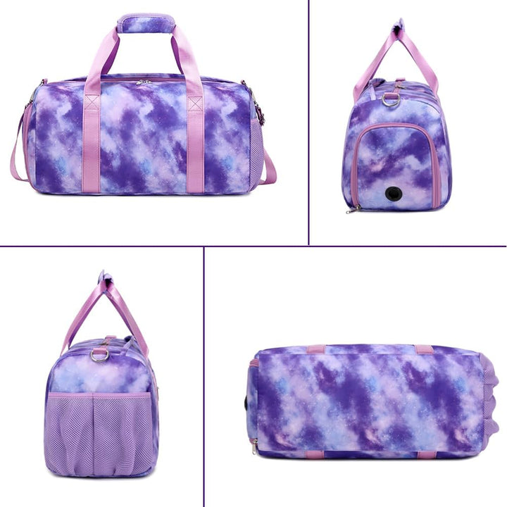 Kimwadalh Kinder Reisetaschen Mädchen Tanztasche Sporttasche Mädchen Schulsporttasche Mädchen Ballet