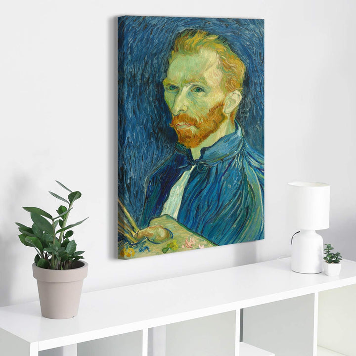 PICANOVA – Vincent Van Gogh Self-Portrait 40x60 cm – Bild auf Leinwand – Leinwandbild – Premium Lein
