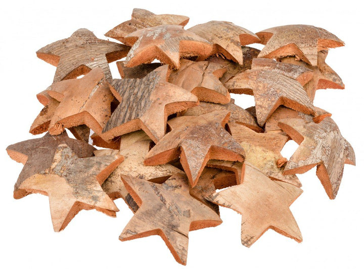 NaDeco Kokos Stern Natur Durchmesser ca. 12 cm, verpackt im Beutel mit 25 Stück | Kokosnuss Stern |