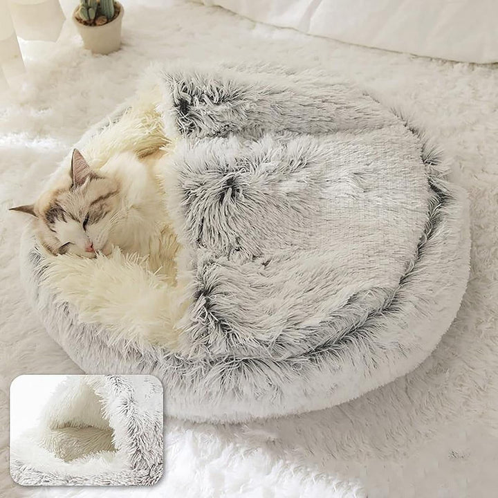 Flauschig Hundebett Muschelform Katzenbett Warm Tierbett Haustierbett Waschbar Hundesofa Katzensofa