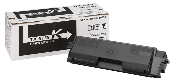 Kyocera TK-5135K Toner Schwarz. Original Tonerkartusche 1T02PA0NL0. Kompatibel für TASKalfa 265ci, T