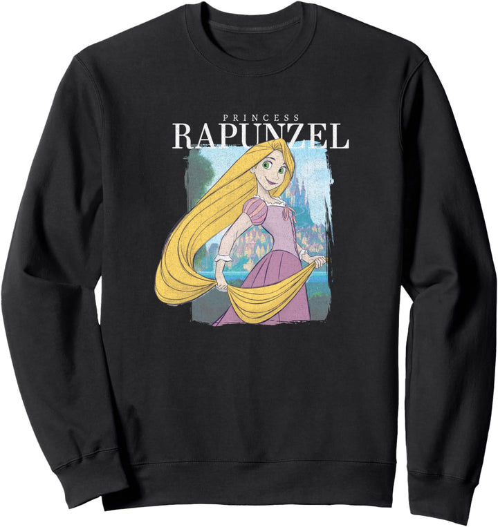 Disney Tangled Princess Rapunzel Distressed Portrait Sweatshirt