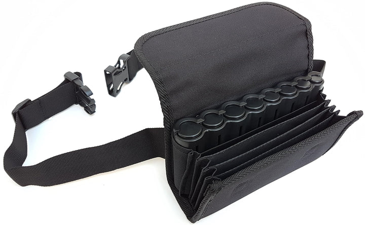 CLAIRE-FONCET Kellnertasche - Kellnerbörse – Hüfttasche in Canvas Gewebe, Inklusiv 8 Euro Munzen Gel