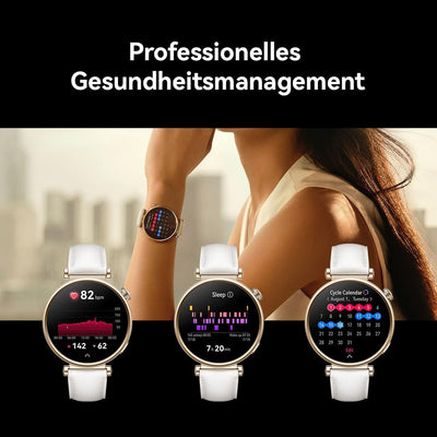Huawei Watch GT 4 46mm Smartwatch, Oktagon Design, Bis zu 2 Wochen Akkulaufzeit‌, Erweitertes 24/7 G