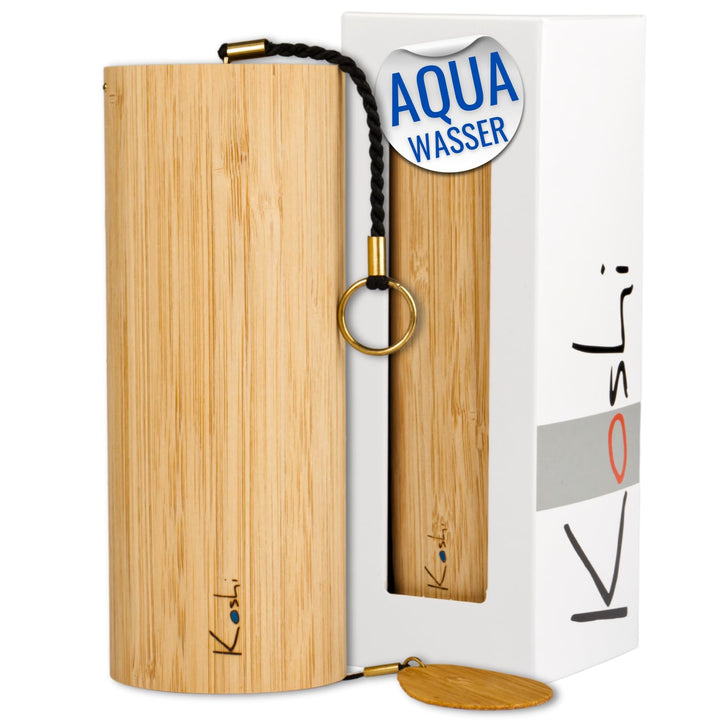 Koshi Klangspiel Wasser - Aqua Windspiel - Wind Chime Bambus - Für Yoga Meditation Garten Aqua / Was